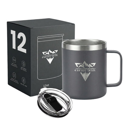 Mug térmico 350 ml Inox Slide Lid acero inoxidable Negro Volcánico