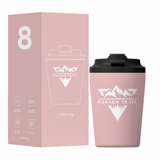 Mug térmico 240 ml para café FlipSeal acero inoxidable Rosa Cuarzo