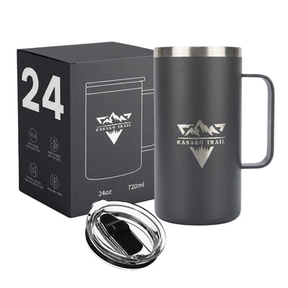 Mug térmico 700 ml Inox Slide Lid acero inoxidable Negro Volcánico