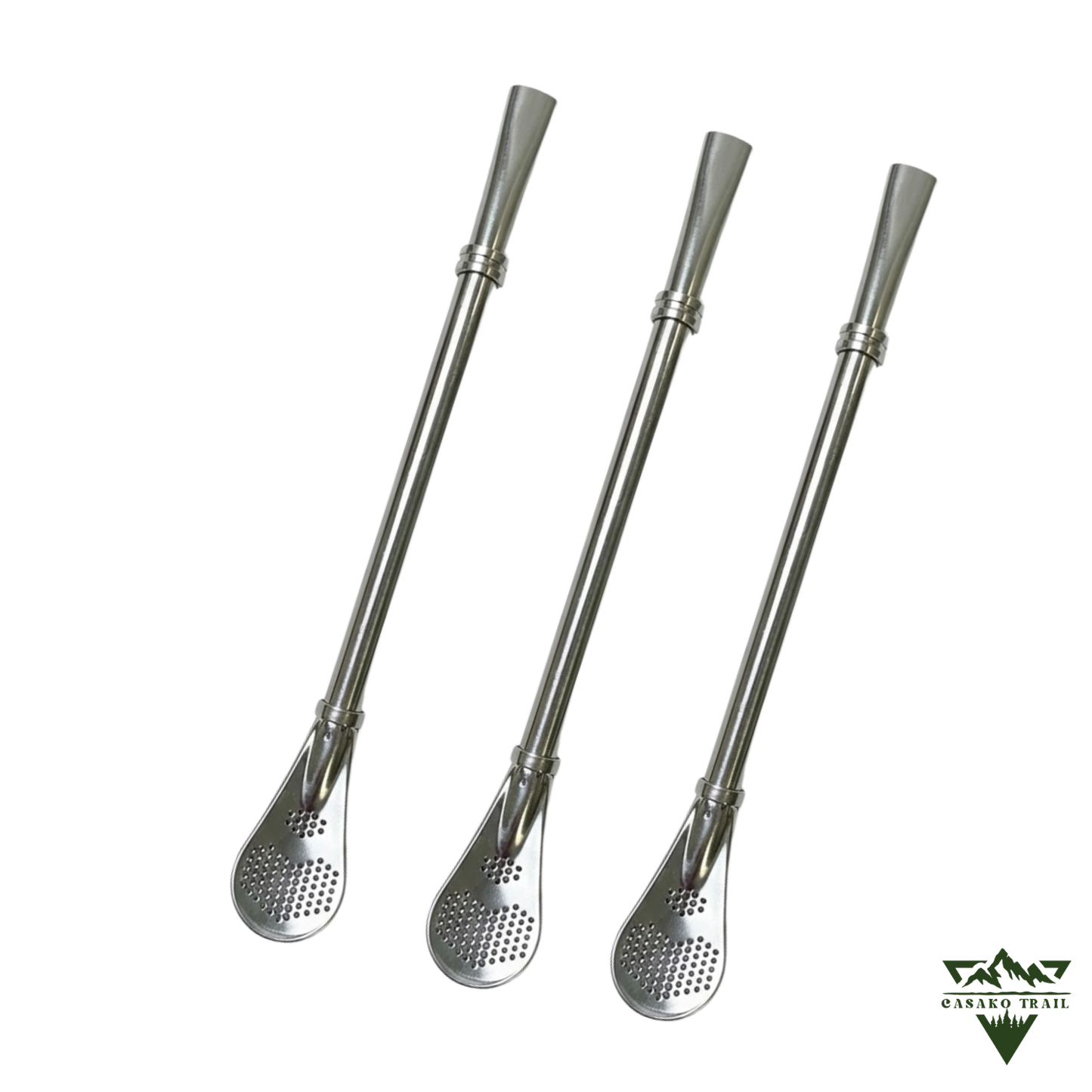 Bombilla para mate de Acero Inoxidable  Set de 3