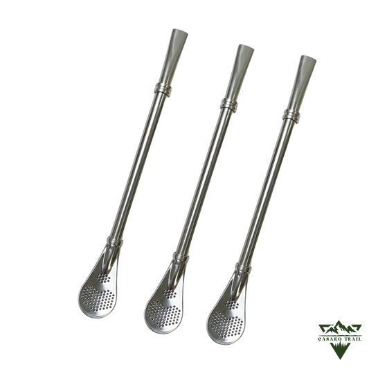 Bombilla para mate de Acero Inoxidable  Set de 3