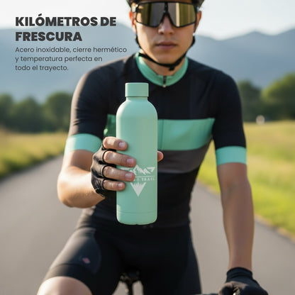 Botella térmica 750 ml deportiva acero inoxidable Verde Patagonia